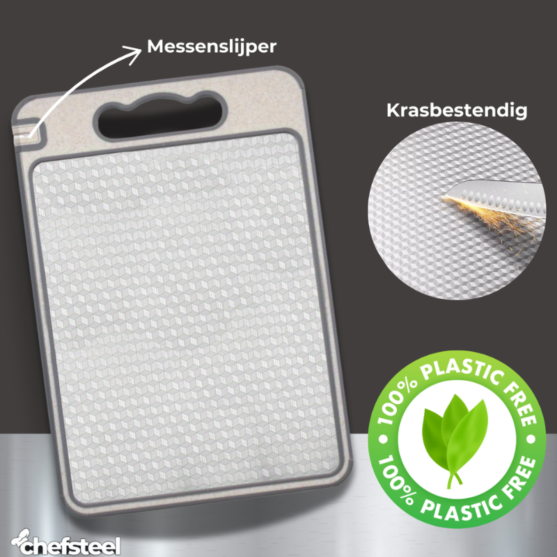 Stainless Steel Snijplank Chefsteel Plastic Vrij